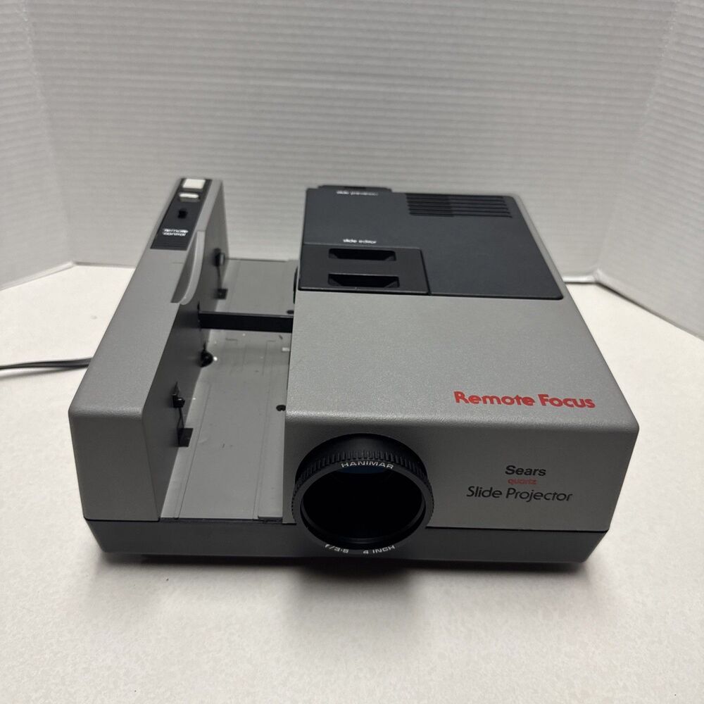 Sears Quartz Remote Focus Slide Projector Model 186-980500 Vintage Works